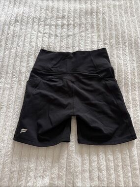 Fabletics Black High-Waist Bike Shorts